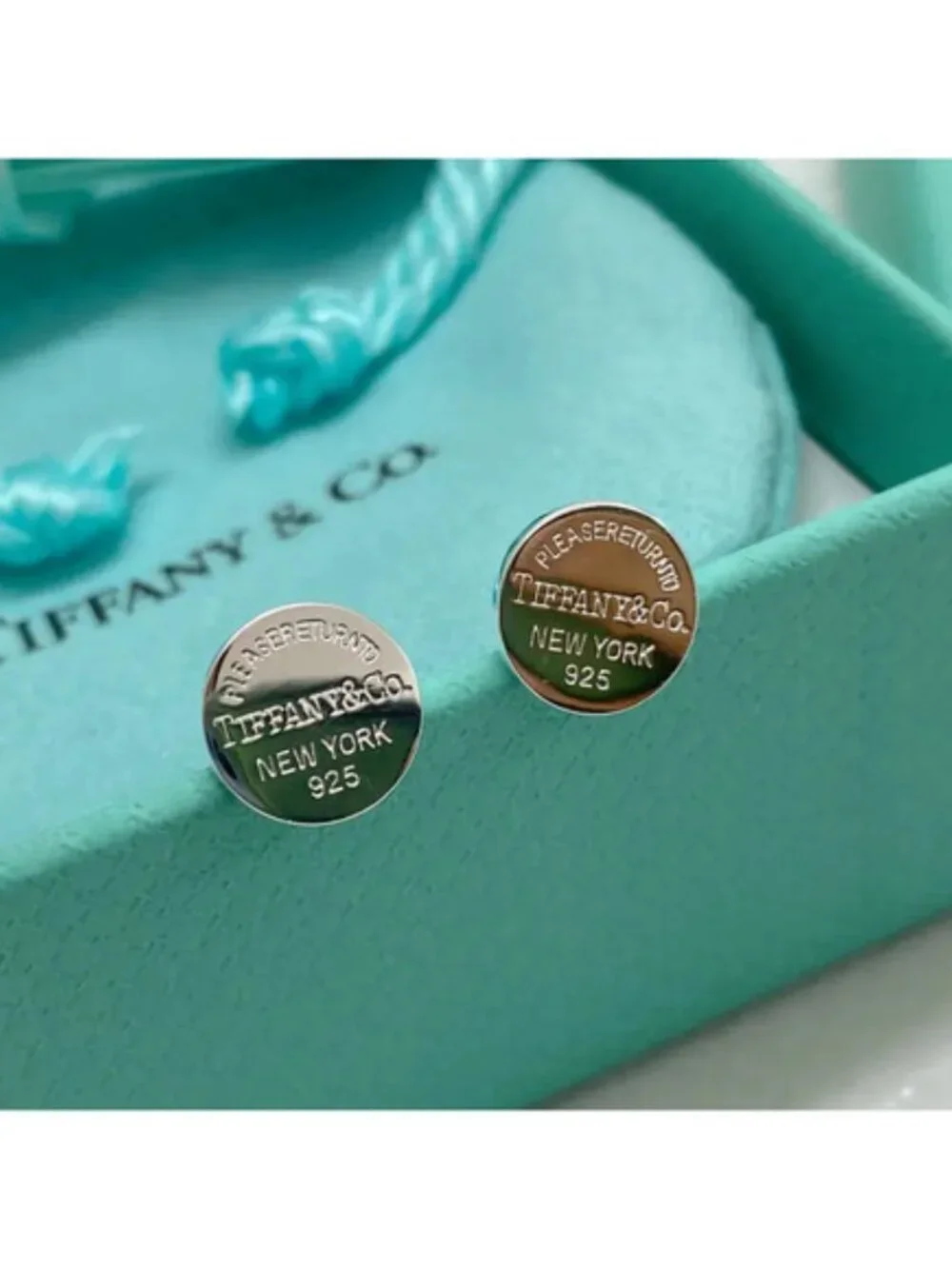 Tiffany & Co. Silver Round Stud Earrings